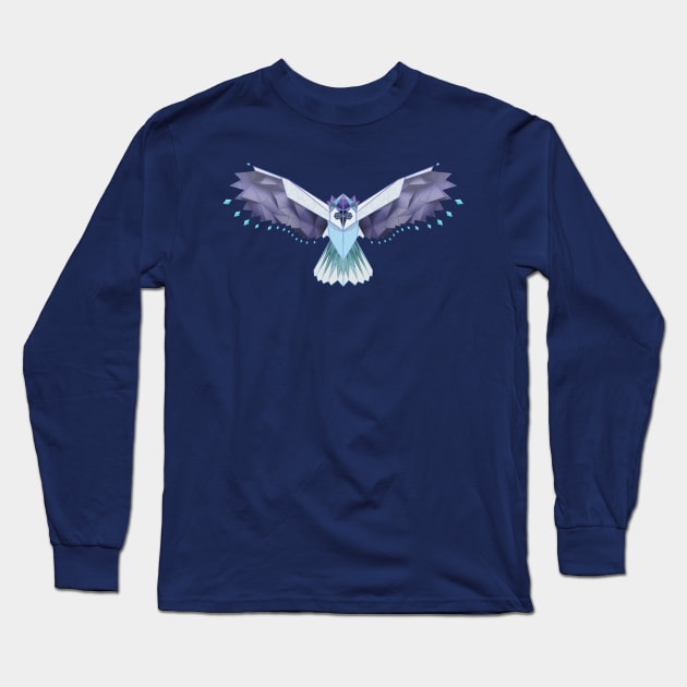 Ice Owl Long Sleeve T-Shirt by Lumos19Studio